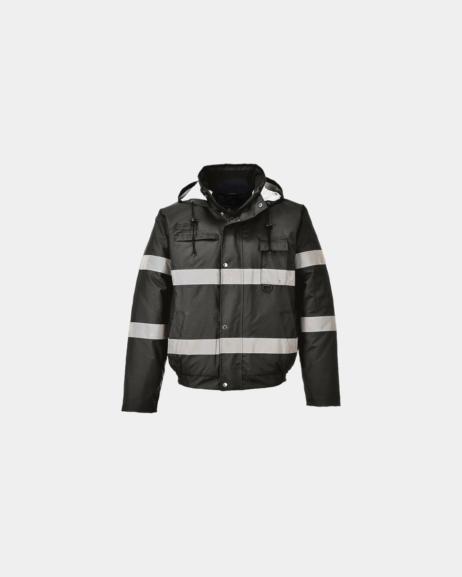Blouson imperméable Iona Lite à personnaliser - Noir-Bleu Ciel